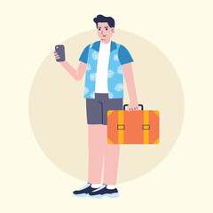 Flat Vector Holiday Illustration