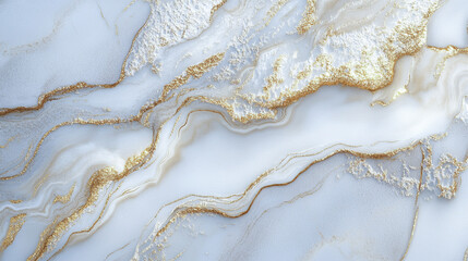 Obraz premium Biały marmur, stiuk złoty wzór, tło dla projektu, tapeta.