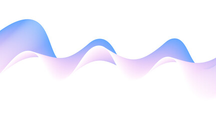 Abstract curvy and smooth blue lines layout banner design, Modern presentation background with blue flow lines.