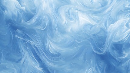 Obraz premium Soft dreamy waves and swirls of blue and white hues