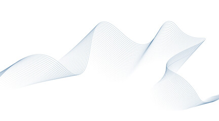 Abstract curvy and smooth blue lines layout banner design, Modern presentation background with blue flow lines.