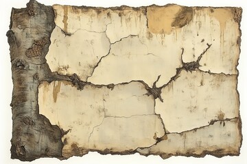 Obraz premium Detailed view of weathered bark with cracks and texture from a tree