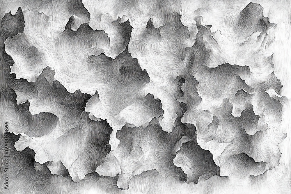 Aufkleber abstract swirling pattern in monochrome tones creates a captivating visual texture