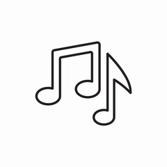 musical note sound icon vector sign