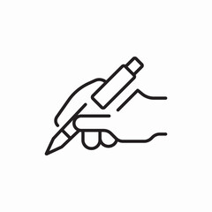 hand writing pen icon vector sign