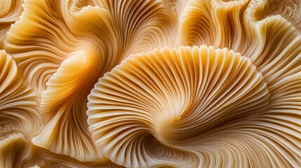 Abstract Golden Swirls: Nature's Art