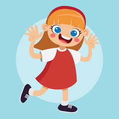 Flat Vector Kids Illustration