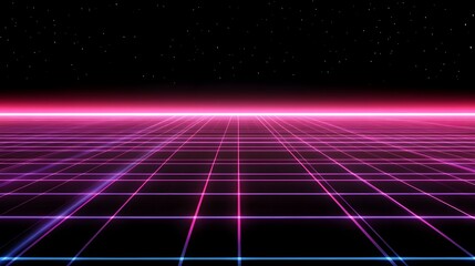Retro Grid: Synthwave Horizon, 80s Vibe
