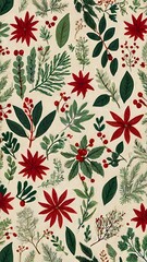 Floral pattern. Pretty flowers on a white background. Printing with small orange, red, and pink flowers. Ditsy print. Spring Bouquet.A white background, red and orange small flowers pattern.