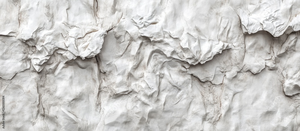 Fototapete textured white wall background showcasing visible wrinkles and creases creating depth with uneven su
