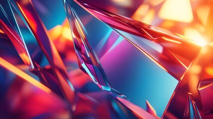 Vibrant Crystal Structures Shine Brightly