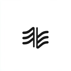 Obraz premium Air conditioning or air recirculation symbol