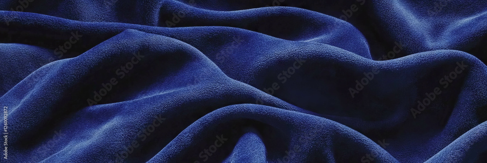 Aufkleber Deep indigo suede fabric featuring smooth texture and rich color for design projects