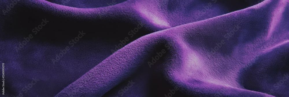Poster deep purple suede texture showcasing fine nap and subtle shadows in intriguing detail