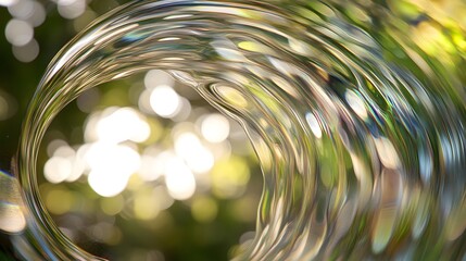 Liquid Swirls: Abstract Nature's Beauty