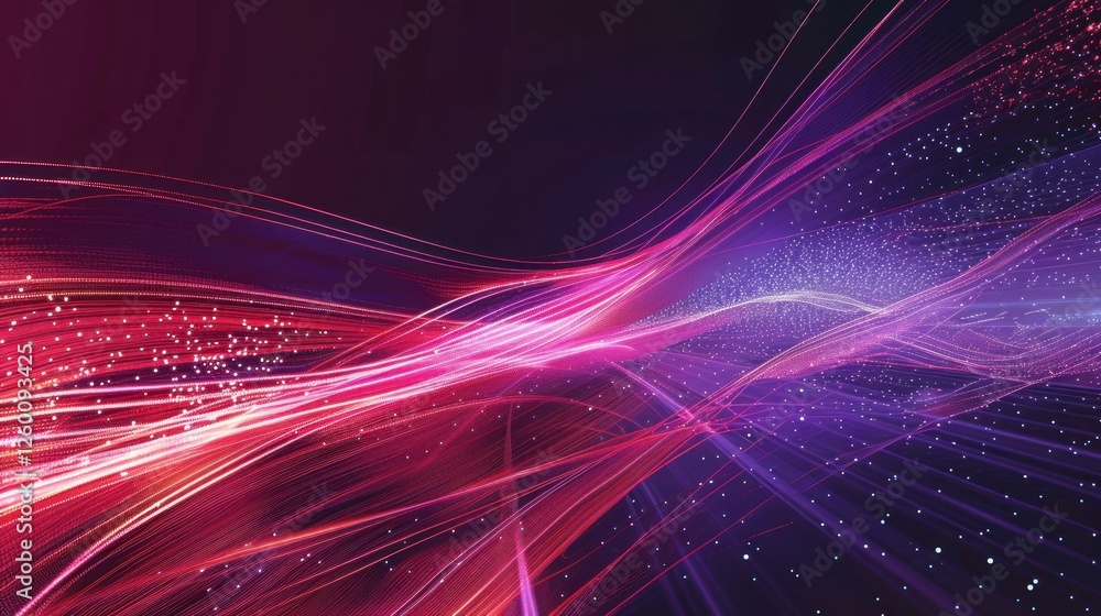 Poster abstract colorful light trails creating a dynamic background