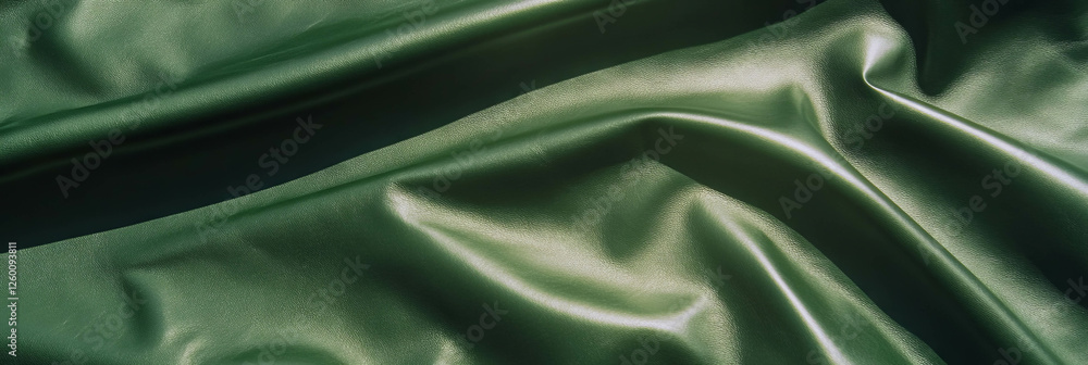Aufkleber forest green leather with smooth surface and subtle texture for banner design backdrop