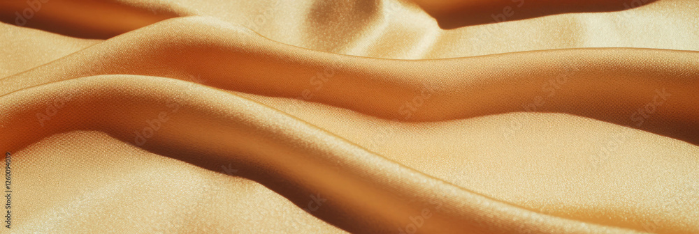 Poster smooth gold suede fabric with subtle sheen and warm shadows creating a luxurious texture