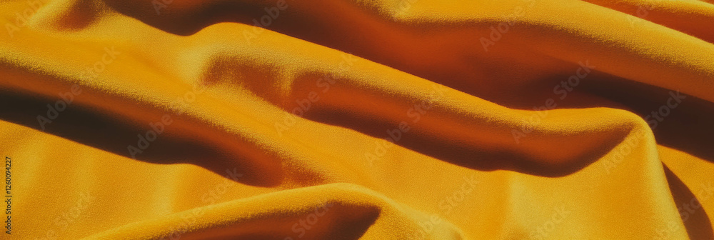 Poster soft golden yellow suede fabric with varied nap and visible grain for texture overlay