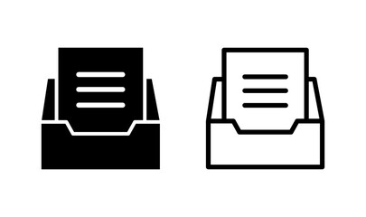 Archive folders icon logo design. Document vector icon. Archive storage icon.