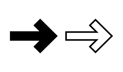 Arrow icon logo design. Arrow sign and symbol for web design.