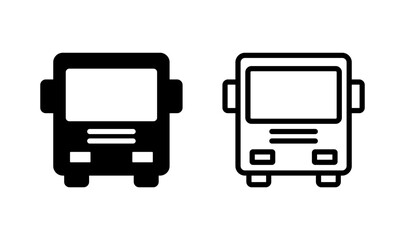 Fototapeta premium Bus icon logo design. bus sign and symbol