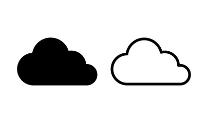 Cloud icon logo design. cloud sign and symbol