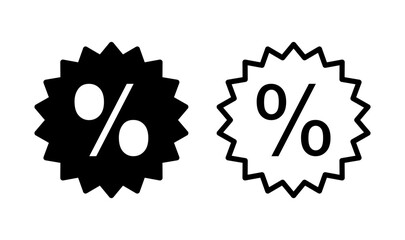 Obraz premium Discount icon logo design. Discount tag sign and symbol