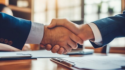 business people shaking hands