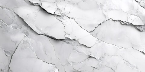Naklejka premium White marble stone texture with cracks creating abstract pattern