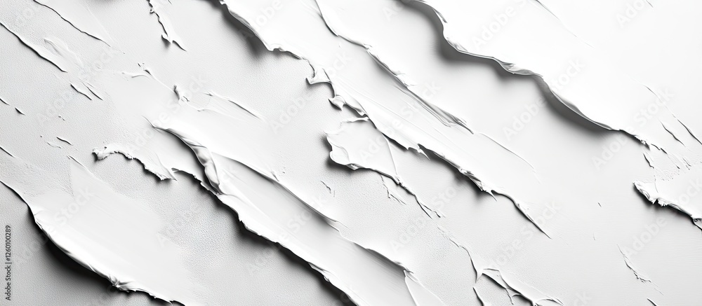 Poster abstract white textured background with smooth, flowing layers and subtle shadows, showcasing crease