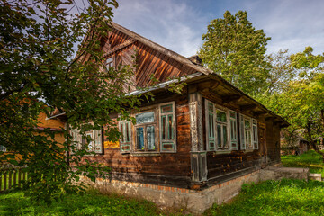 Podlasie. Drewniany dom. © Janusz Lipiński