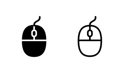 Mouse icon logo design. click sign and symbol. pointer icon vector.