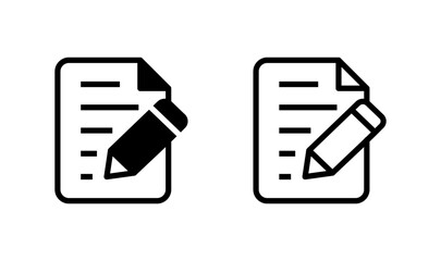 Note icon logo design. notepad sign and symbol
