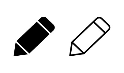 Pencil icon logo design. pen sign and symbol. edit icon vector