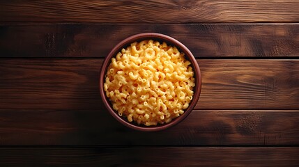 Indulgent mac and cheese served in a rustic bowl, creamy and cheesy, comforting meal, food photography style for magazines