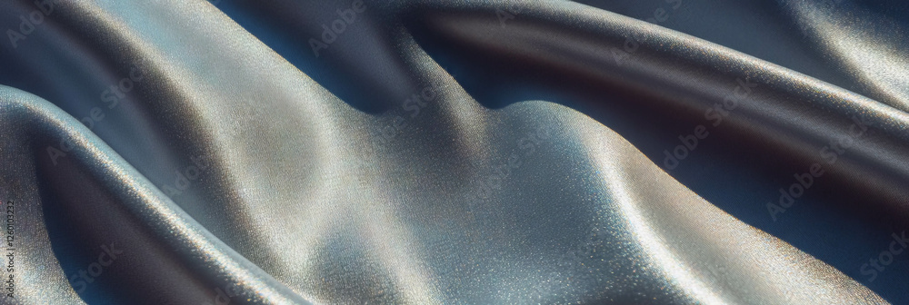 Poster soft silver gray suede fabric with subtle sheen and smooth texture displayed under bright light