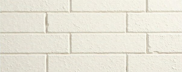 Fototapeta premium Creamy off-white subway tiles, subtle grout lines, texture background, elegant, kitchen