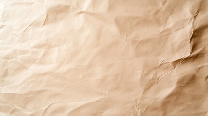 Obraz premium Beige crumpled paper texture background