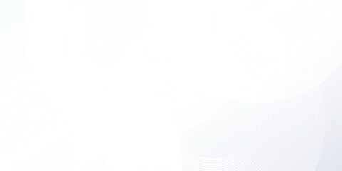White background with white circle lines. Digital future technology abstract design