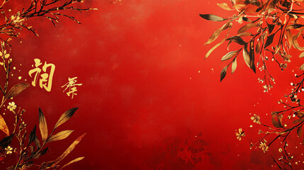 Elegant red envelopes with golden Chinese calligraphy, symbolizing prosperity and good fortune, perfect for Chinese New Year celebrations and festive gift-giving