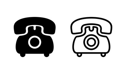 Telephone icon logo design. phone sign and symbol