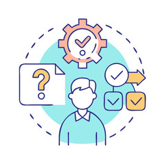 decision making icon, decision making vector illustration-simple illustration of decision making, perfect for decision making logos and icons