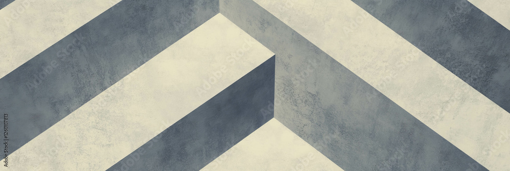Poster abstract geometric pattern with light gray tones and textured matte finish