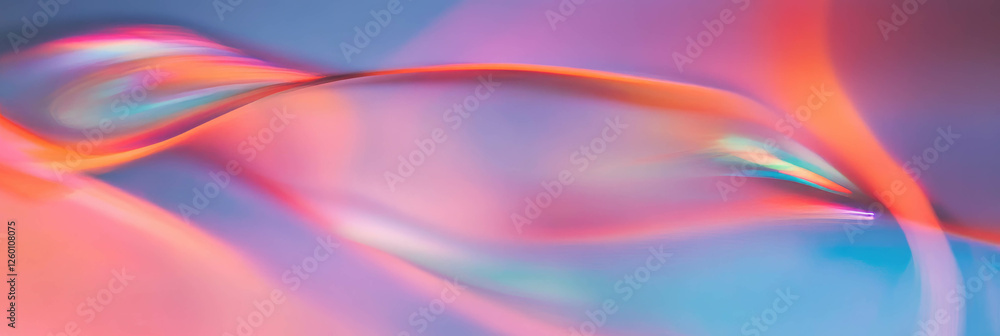 Aufkleber Dynamic abstract bokeh texture with vibrant colors and flowing light patterns