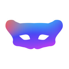 Carnival mask modern gradient style