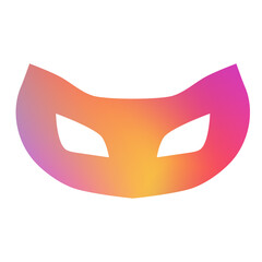 Carnival mask modern gradient style