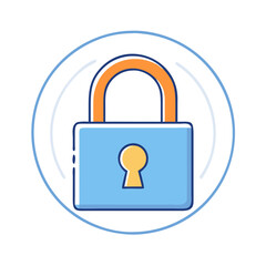 lock icon, lock vector illustration-simple illustration of lock, perfect for lock logos and icons