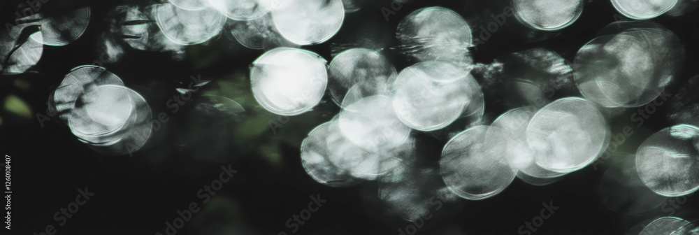 Poster Dynamic interplay of angular and circular bokeh creates vibrant light effects