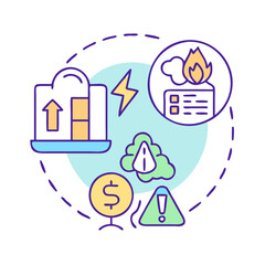 Obraz premium mitigation plan icon, mitigation plan vector illustration-simple illustration of mitigation plan, perfect for mitigation plan logos and icons